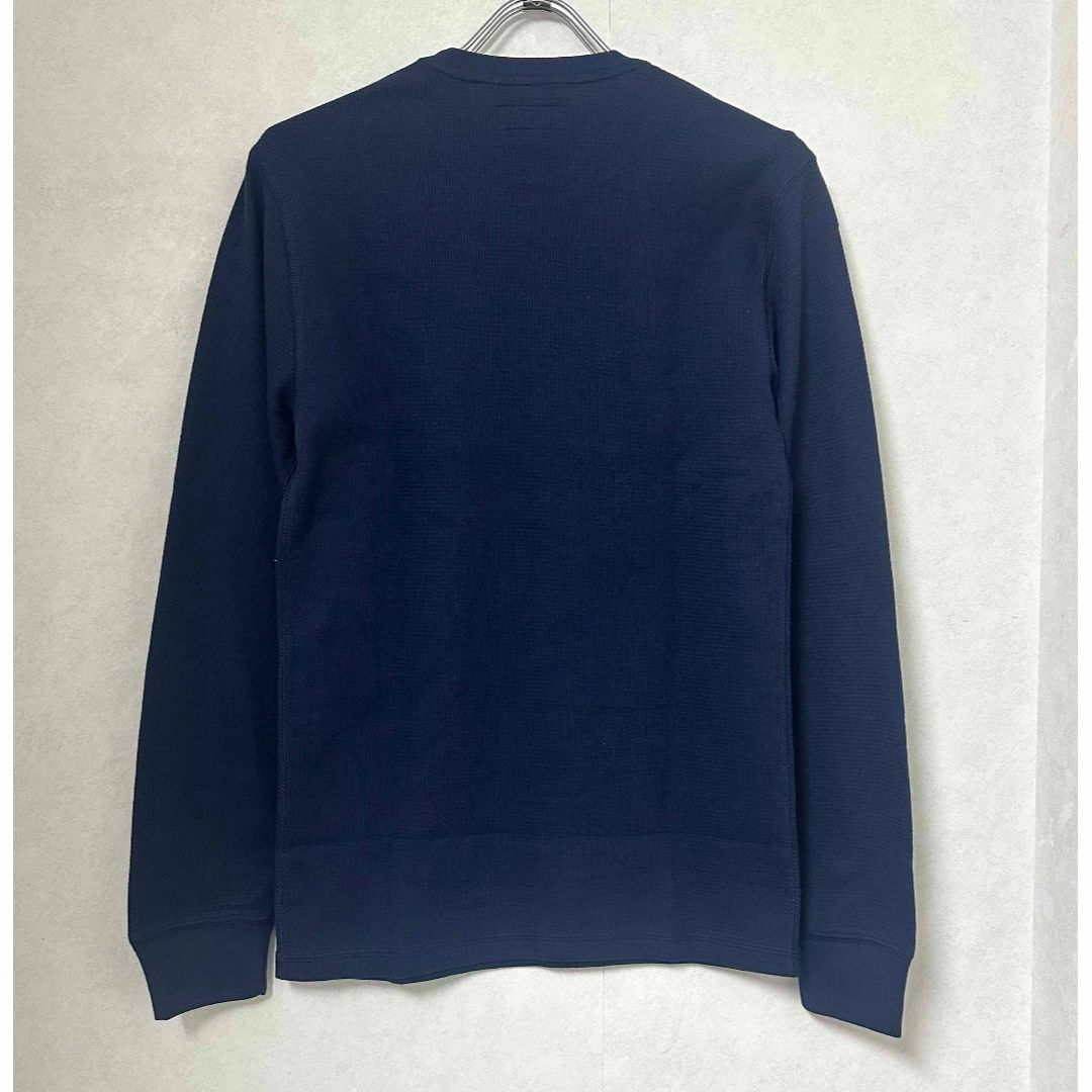 POLO RALPH LAUREN(ポロラルフローレン)の新品 M ★ ポロラルフローレン 長袖 ワッフル Tシャツ ネイビー US-S メンズのトップス(Tシャツ/カットソー(七分/長袖))の商品写真