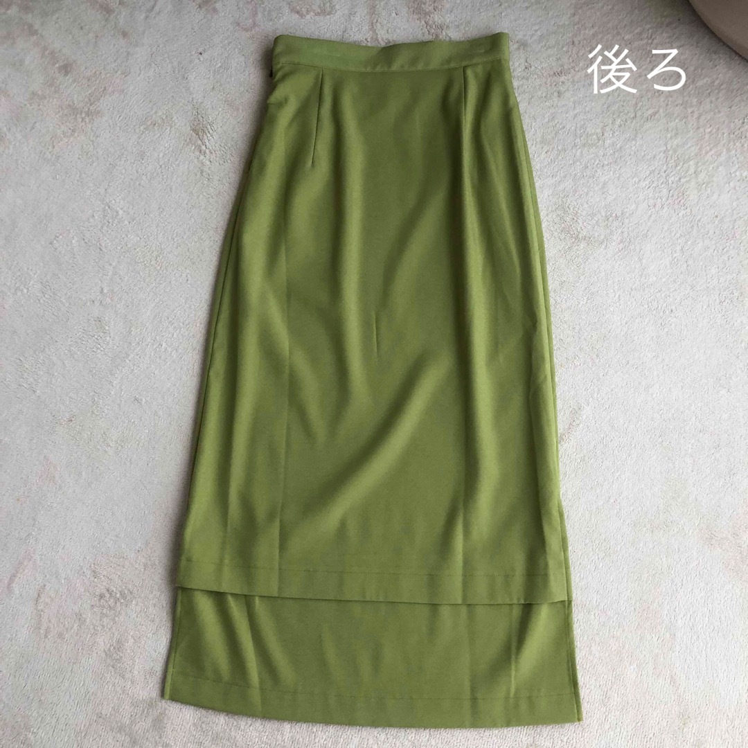新品未使用 変形春ロングスカート ピスタチオ レディースのスカート(ロングスカート)の商品写真