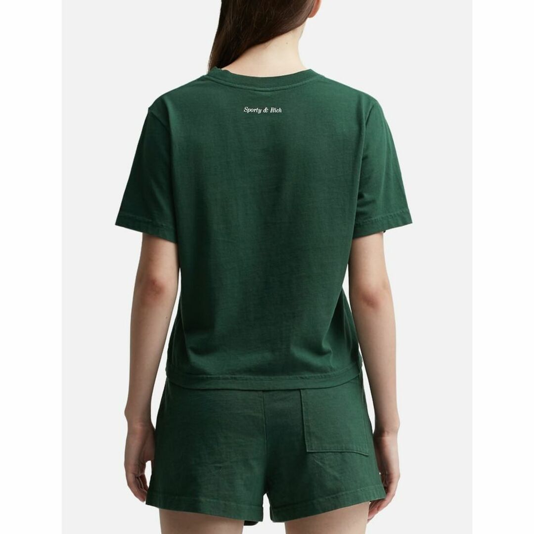 KITH(キス)のSPORTY & RICH ウェルネスクラブ フロックド クロップドTシャツ レディースのトップス(Tシャツ(半袖/袖なし))の商品写真