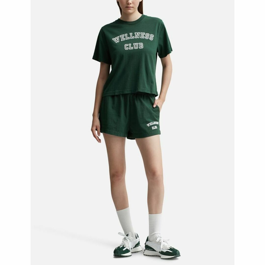 KITH(キス)のSPORTY & RICH ウェルネスクラブ フロックド クロップドTシャツ レディースのトップス(Tシャツ(半袖/袖なし))の商品写真