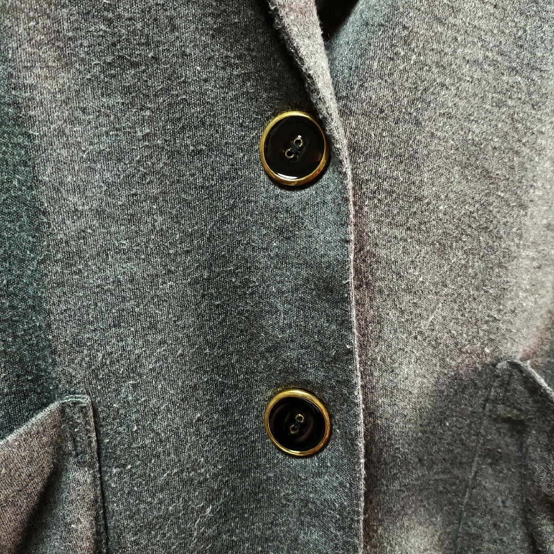 THE EMPORIUM(ジエンポリアム)のジエンポリアム ストライプテーラードジャケット グレー レディースのジャケット/アウター(テーラードジャケット)の商品写真