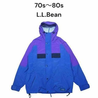 エルエルビーン(L.L.Bean)の旧ロゴ70s 80s L.L.Bean　ナイロンジャケット　古着　エルエルビーン(ナイロンジャケット)