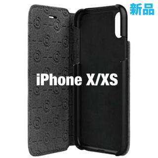 Bugatti iPhoneX iPhoneXS 手帳型 ケース 本革 牛革 (iPhoneケース)