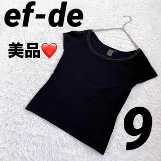 エフデ(ef-de)の【ef-de】エフデ（F）半袖トップス ビジュー Tシャツ(Tシャツ(半袖/袖なし))