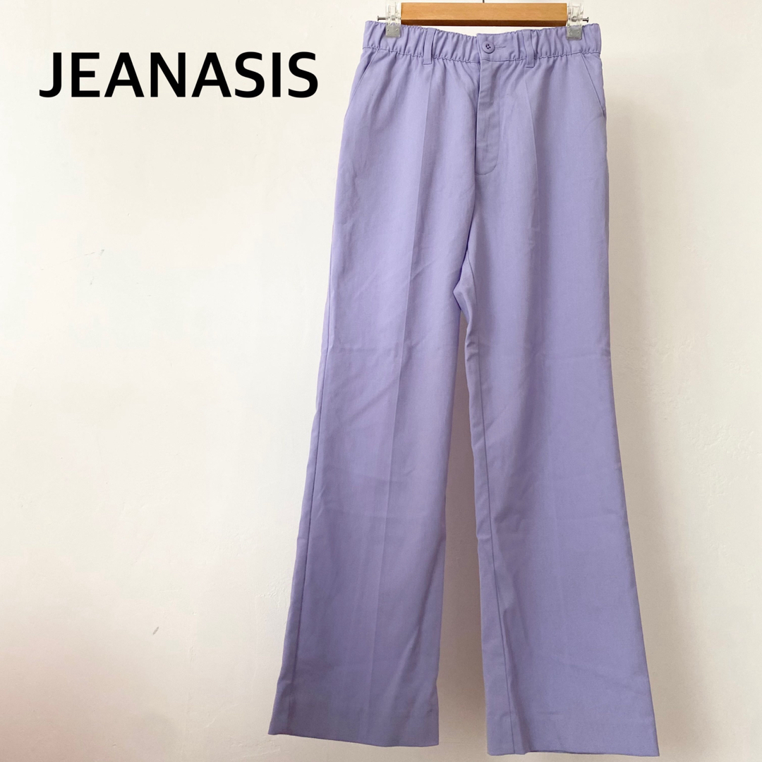 JEANASIS(ジーナシス)のJEANASIS ジーナシス　パープル　パンツ　ズボン　ボトムス　ゴムウエスト レディースのパンツ(カジュアルパンツ)の商品写真