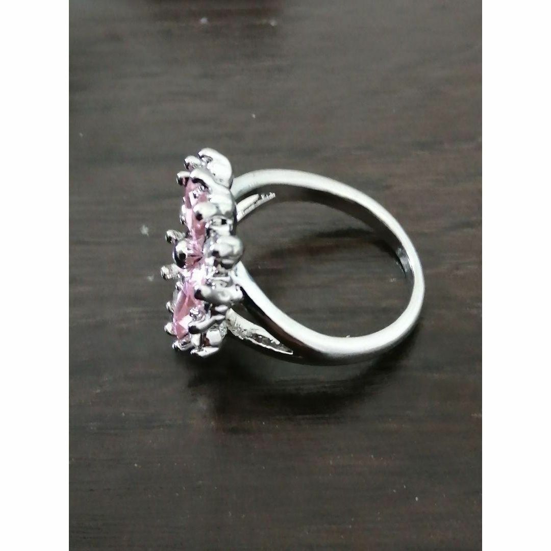 【R141】リング レディース アクセサリー フラワー ピンク 花 指輪 20号 レディースのアクセサリー(リング(指輪))の商品写真