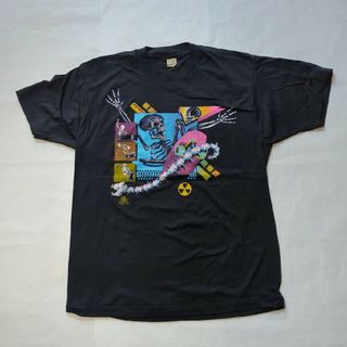 SCREEN STARS - 80‘s米国製オールドスクールスカルTシャツ DEAD STOCK