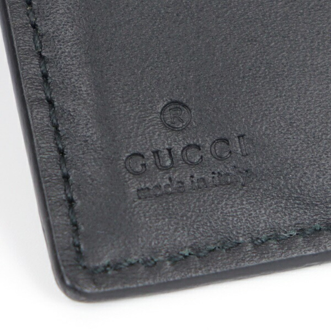 Gucci(グッチ)のBランク【グッチ】スクエアGスペース/二つ折り財布/628462/ブラック/GUCCI/レッド/ブルー【中古】 メンズのファッション小物(折り財布)の商品写真