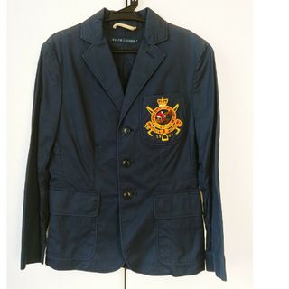 ラルフローレン(Ralph Lauren)の大きな乗馬柄が一目でRALPH LAURENと解る。SからMサイズ適応。7号(テーラードジャケット)