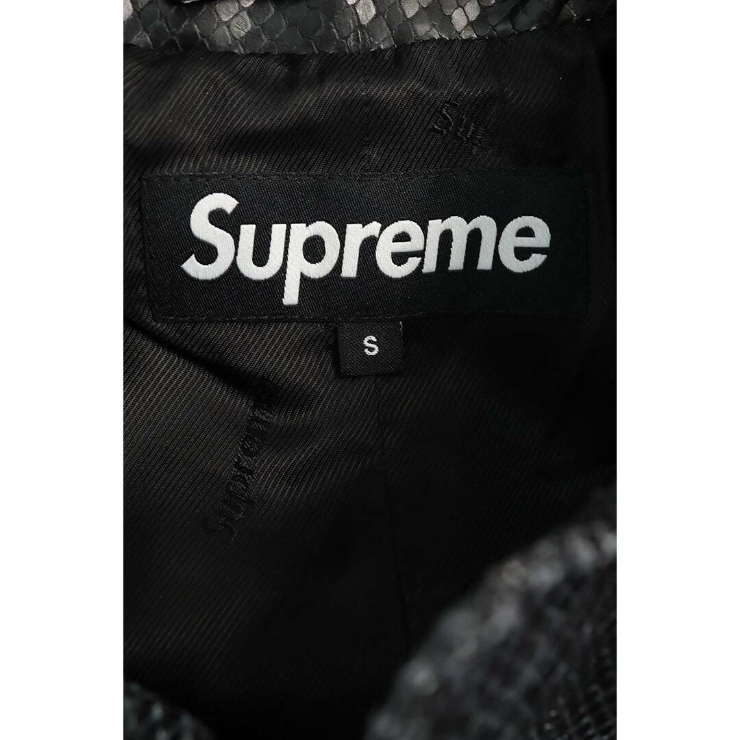 Supreme(シュプリーム)のシュプリーム  23SS  Leather Snake Trench Coat ゴートレザースネークトレンチコート メンズ S メンズのジャケット/アウター(トレンチコート)の商品写真