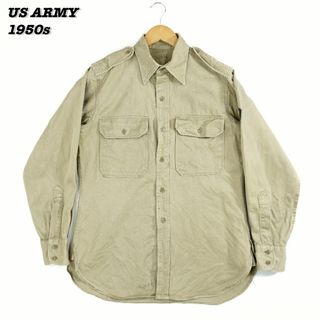 ミリタリー(MILITARY)のUS ARMY KHAKI SHIRT 1950s SH24051(シャツ)