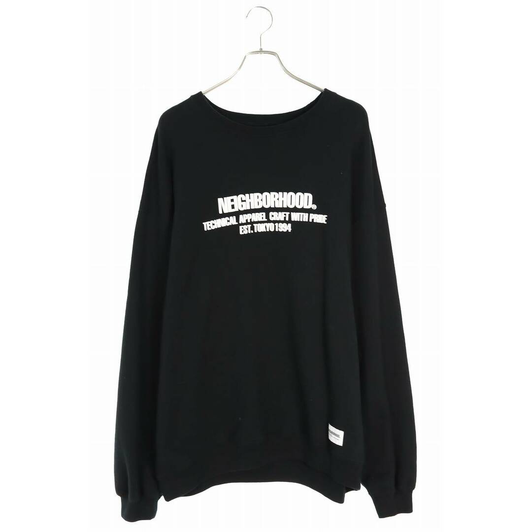 NEIGHBORHOOD(ネイバーフッド)のネイバーフッド  232UWNH-CSM02 ロゴプリントクルーネックスウェット メンズ XL メンズのトップス(スウェット)の商品写真