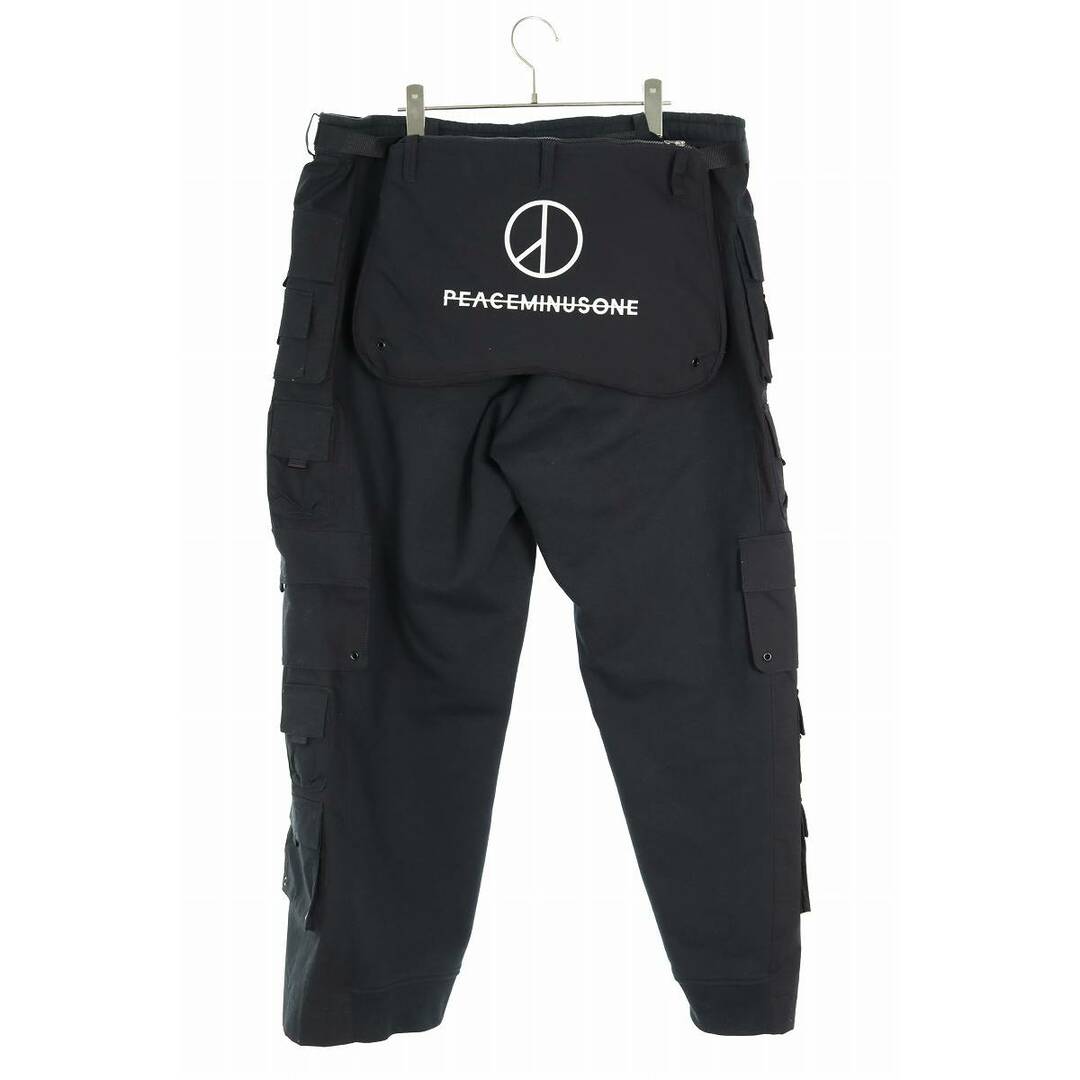 NIKE(ナイキ)のナイキ ×ピースマイナスワン peaceminusone  NRG CF WODE PANTS DR0095-010 スウェット切り替えマルチポケットワイドカーゴロングパンツ メンズ M メンズのパンツ(ワークパンツ/カーゴパンツ)の商品写真