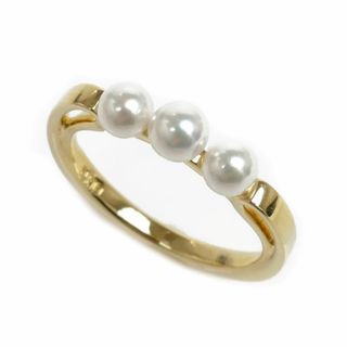 ミキモト(MIKIMOTO)のMIKIMOTO ミキモト K18YG イエローゴールド パール リング・指輪 PR-1476K アコヤパール約4.0mm 9号 2.7g レディース【中古】【美品】(リング(指輪))