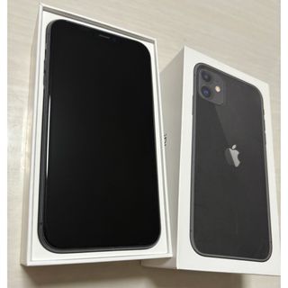 iPhone11 256GB ブラック SIMフリー 未使用イヤホン付(スマートフォン本体)