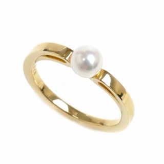 ミキモト(MIKIMOTO)のMIKIMOTO ミキモト K18YG イエローゴールド パール リング・指輪 PR-1475K アコヤパール約4.5mm 9号 2.7g レディース【中古】【美品】(リング(指輪))