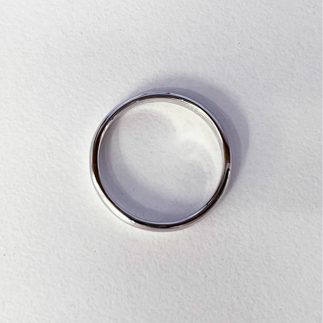 新品✨ PT900　シンプルリング　カップルリング　デイリージュエリー　 メンズのアクセサリー(リング(指輪))の商品写真