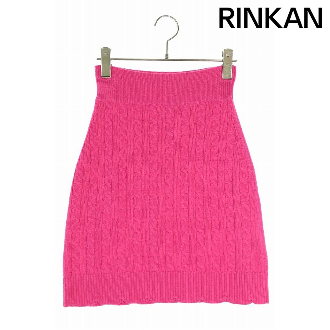 PATOU(パトゥ)のパトゥ  Cable knit skirt KN1078056474F 22A-KN107-8056 メリノウールケーブルニットスカート レディース XS レディースのスカート(ひざ丈スカート)の商品写真