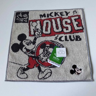 ディズニー(Disney)のミッキーマウス タオルハンカチ 未使用 ディズニー100(ハンカチ)
