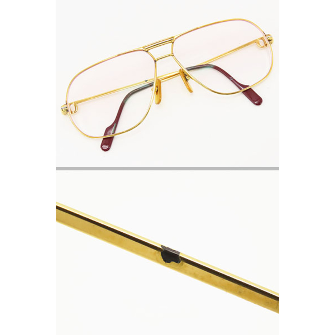Cartier(カルティエ)の美品カルティエトリニティヴィンテージティアドロップメガネ眼鏡フレー レディースのファッション小物(サングラス/メガネ)の商品写真