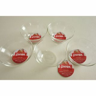 パイレックス(Pyrex)の新品 PYREX パイレックス Br デザートカップ 耐熱ガラス 5個セット(食器)