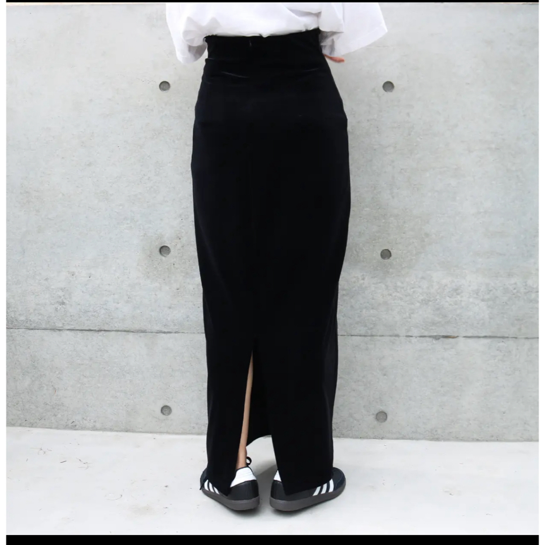【新品、本物、当店在庫だから安心】 aere high-waist velours skirt