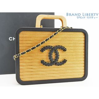 シャネル(CHANEL)の激レア新品同様シャネルココマークビーチウッドラージバニティケース2W(その他)