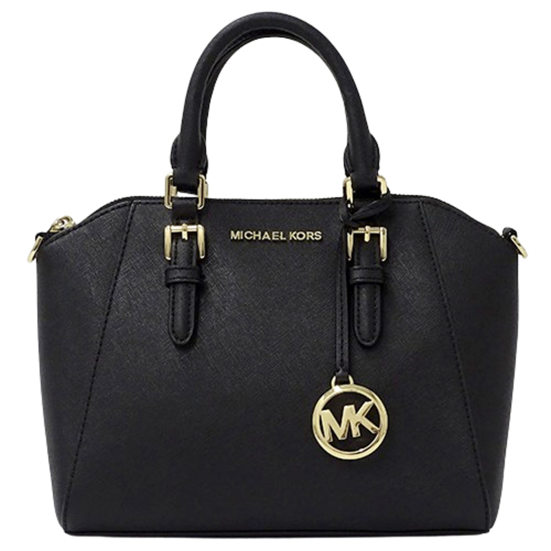 Michael Kors(マイケルコース)のマイケル コース Michael Kors バッグ レディース ブランド ハンドバッグ ブラック 黒 ロゴ コンパクト おしゃれ かわいい おでかけ 【中古】 レディースのバッグ(ハンドバッグ)の商品写真