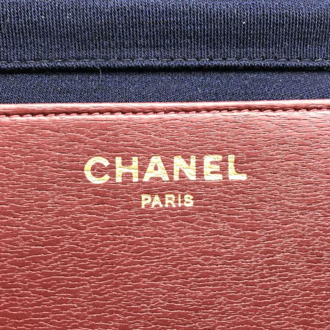 CHANEL(シャネル)の美品 CHANEL シャネル ココマーク ミニ マトラッセ コットンジャージ プッシュロック チェーン ショルダー バッグ ネイビー a2643 レディースのバッグ(ショルダーバッグ)の商品写真