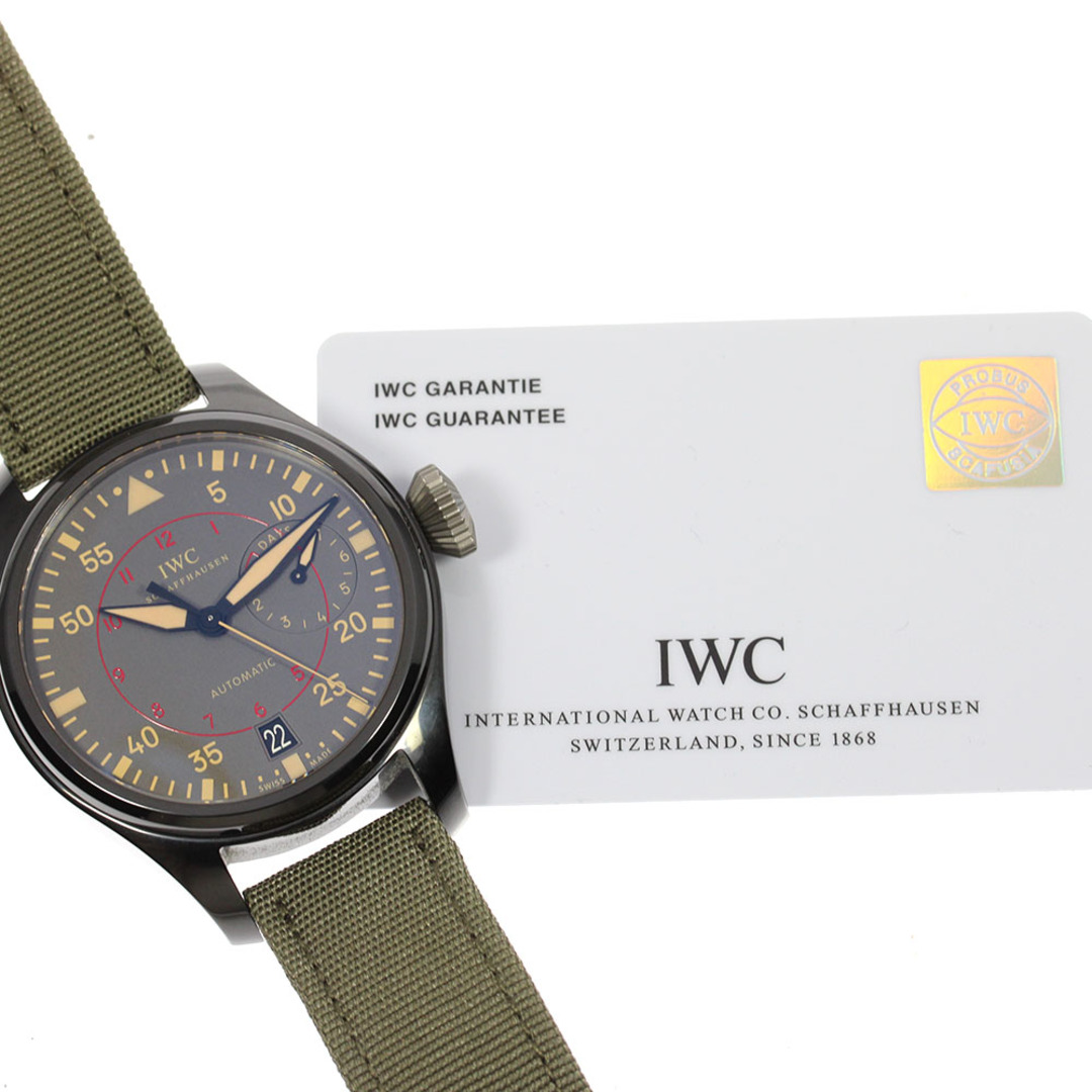 IWC(インターナショナルウォッチカンパニー)のIWC IWC SCHAFFHAUSEN IW501902 ビッグパイロットウォッチ トップガンミラマー パワーリザーブ 自動巻き メンズ 良品 保証書付き_805699 メンズの時計(腕時計(アナログ))の商品写真