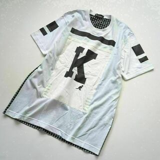 カンゴール(KANGOL)のカンゴール　チェック柄　半袖　カットソー　ゆったり　オーバーサイズ　L　春夏(Tシャツ(半袖/袖なし))