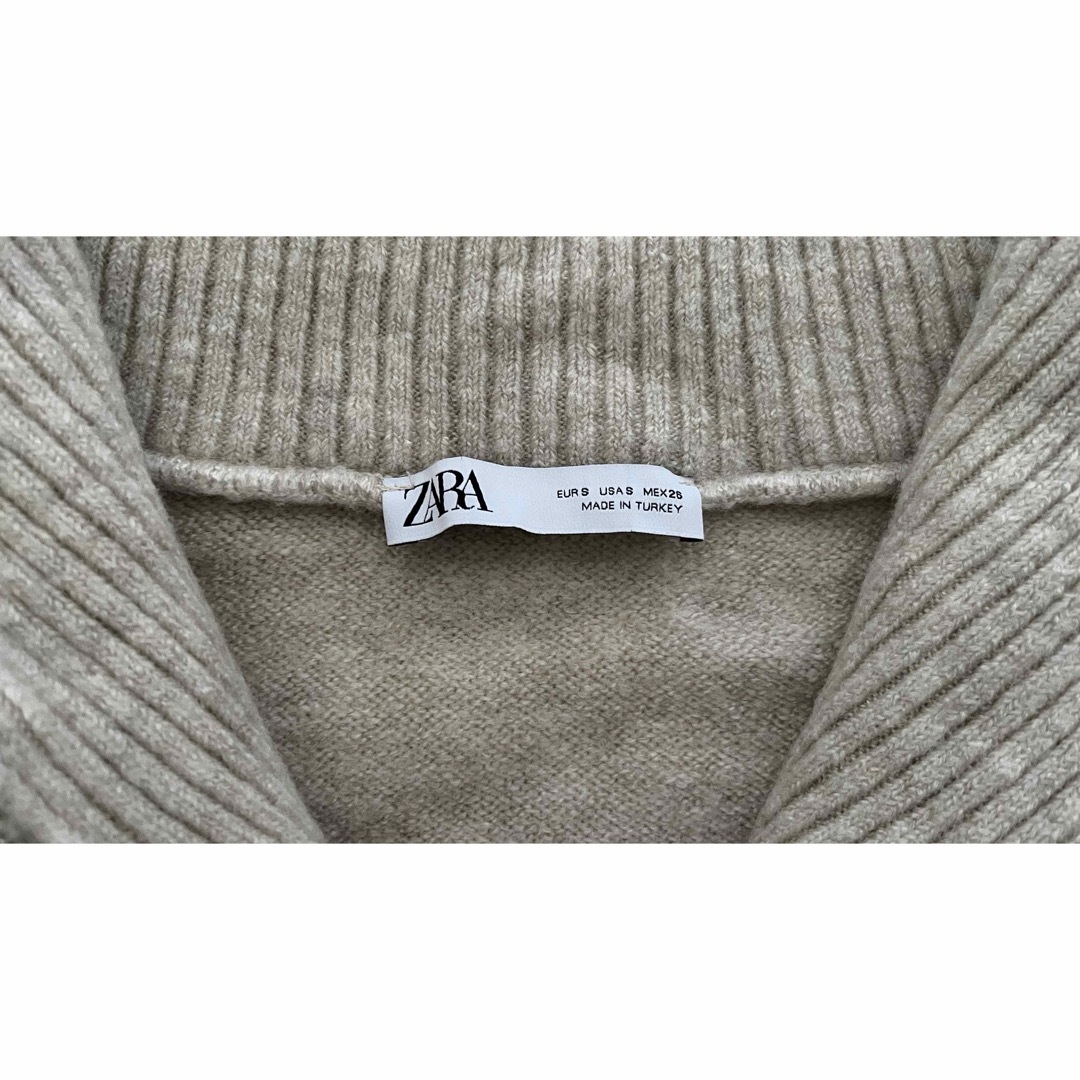 ZARA(ザラ)のZARA ザラ　ハーフジップ　ニット レディースのトップス(ニット/セーター)の商品写真