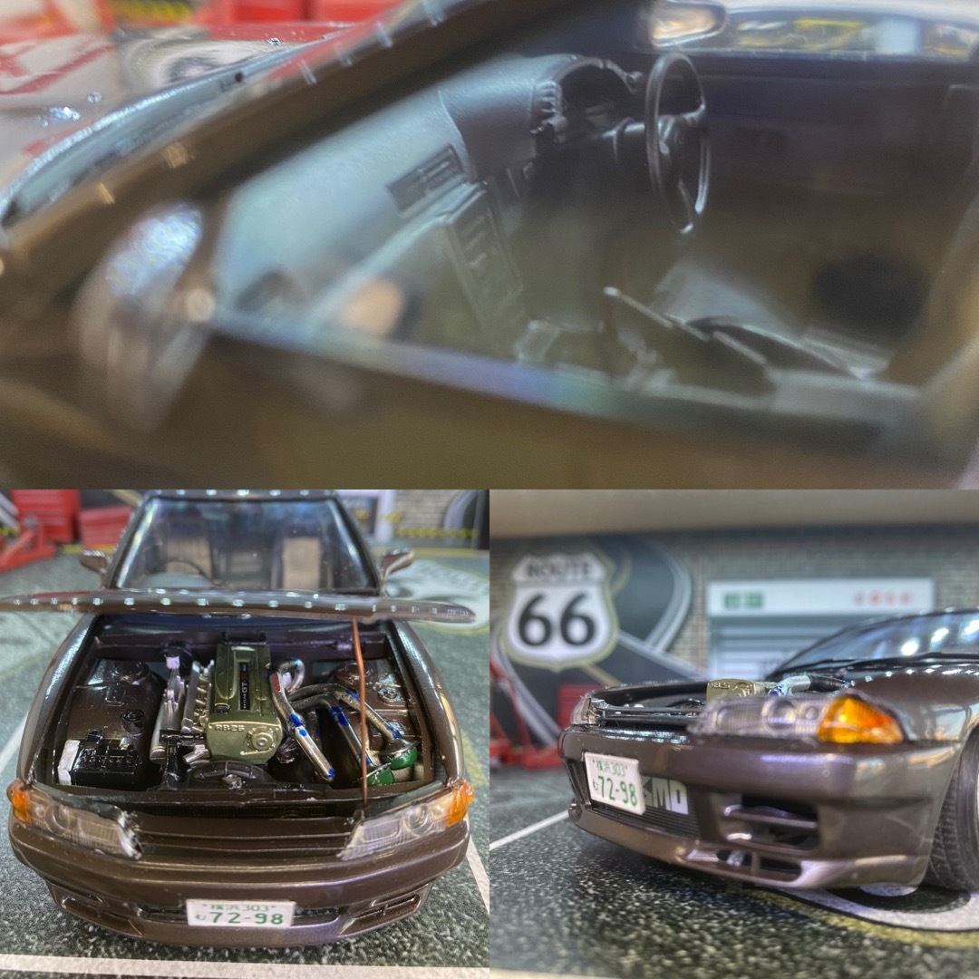 AOSHIMA(アオシマ)のプラモデル完成品アオシマ1/24 R32GT-S タイプM  4ドアGTR仕様 エンタメ/ホビーのおもちゃ/ぬいぐるみ(模型/プラモデル)の商品写真