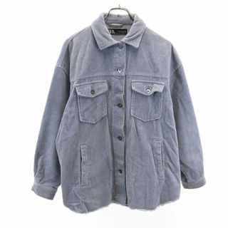 ザラ(ZARA)のザラ コーデュロイジャケット S ライトブルー ZARA レディース 古着 【240313】(その他)