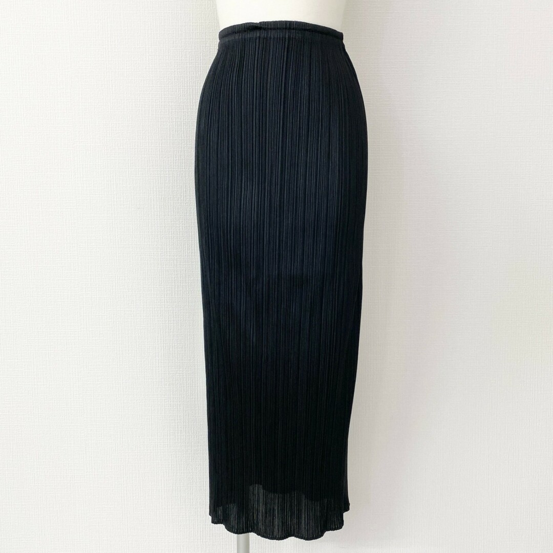 PLEATS PLEASE ISSEY MIYAKE(プリーツプリーズイッセイミヤケ)の6C13 PLEATS PLEASE プリーツプリーズ プリーツ加工 ロングスカート 3 ブラック PP04-JG613 レディースのスカート(ひざ丈スカート)の商品写真