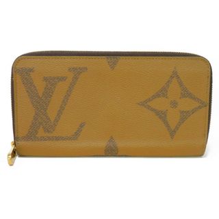 ルイヴィトン(LOUIS VUITTON)のLOUIS VUITTON ルイ・ヴィトン ジッピーウォレット LVロゴ ブラウン ベージュ キャメル ブラック 新型 現行 ラウンドファスナー ロングジップウォレット ロングウォレット RFID ICチップ モノグラム ジャイアント リバース 長財布 M69353(財布)