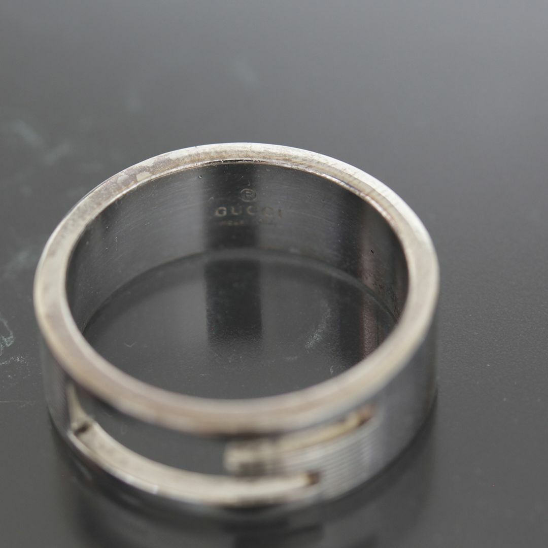 Gucci(グッチ)のグッチ GUCCI ブランデッド Gロゴ リング 22号 SV925 指輪 メンズのアクセサリー(リング(指輪))の商品写真