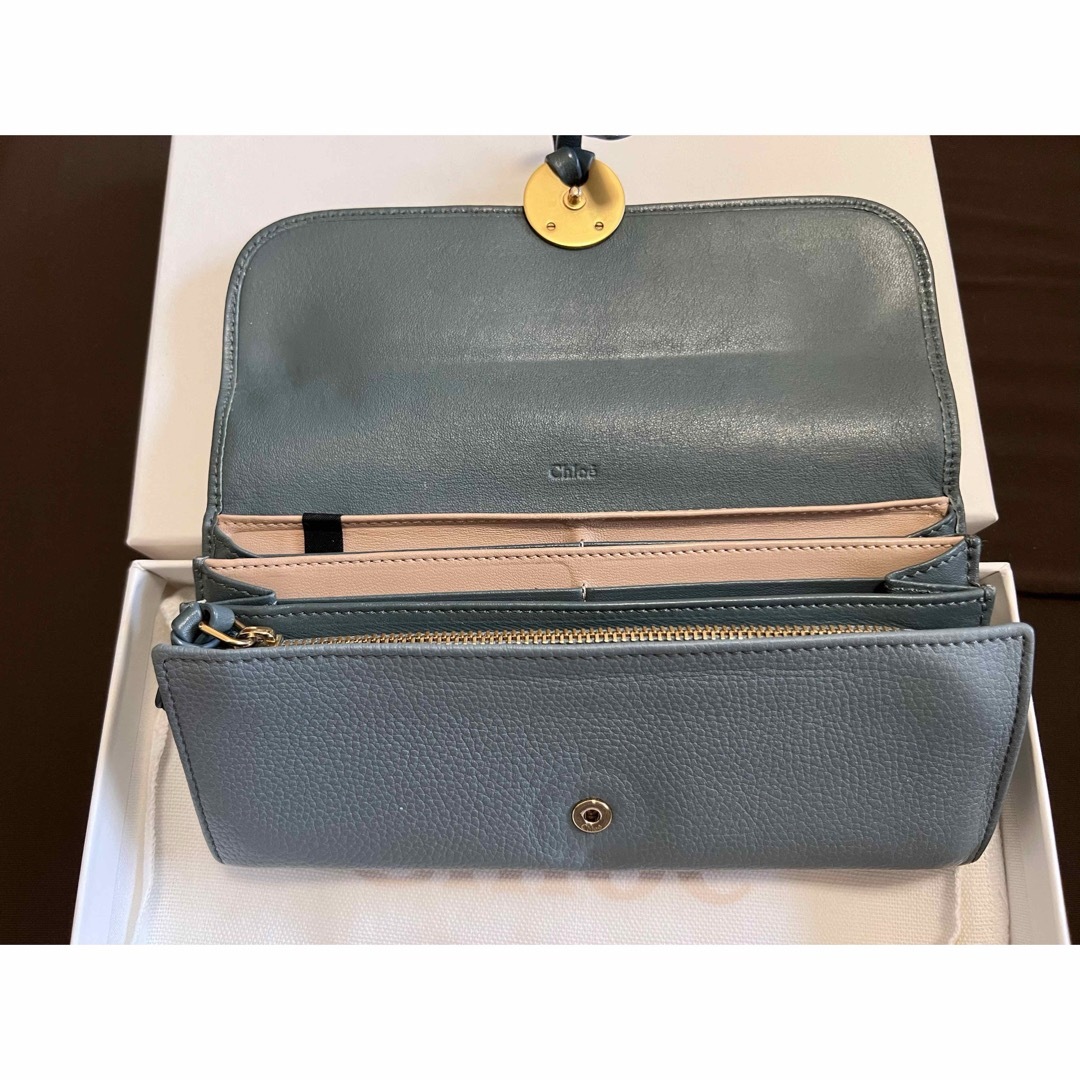 Chloe(クロエ)のChloe クロエ　長財布　ブルー レディースのファッション小物(財布)の商品写真