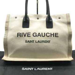 サンローラン(Saint Laurent)のSaint Laurent サンローラン リヴ ゴーシュ キャンバス ビッグ トート バッグ ホワイト ga2027(トートバッグ)