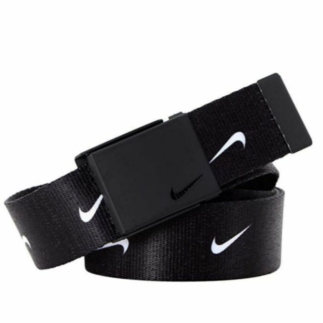 NIKE(ナイキ)のNIKE(ナイキ) Swoosh リバーシブル ウェブ ベルト ブラック メンズのファッション小物(ベルト)の商品写真