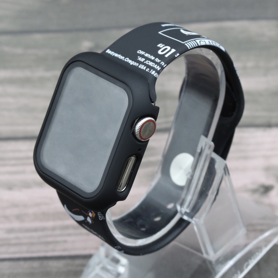 Apple Watch(アップルウォッチ)のAppleWatchベルト アップルウォッチバンド ケース カバー 40 44 メンズの時計(ラバーベルト)の商品写真