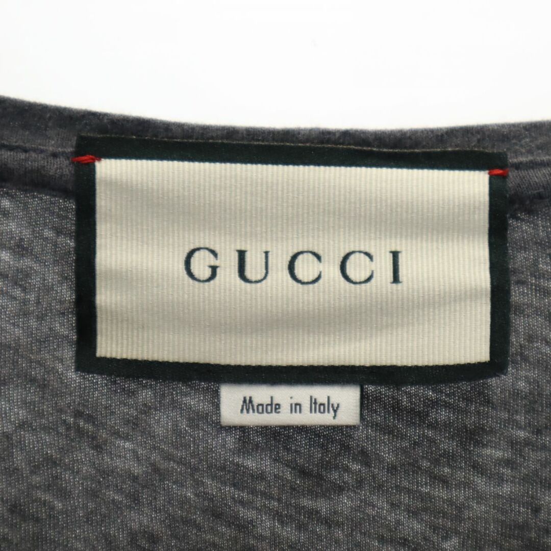 Gucci(グッチ)のグッチ イタリア製 プリント 半袖 Tシャツ グレー GUCCI メンズ 古着 【240313】 メール便可 メンズのトップス(Tシャツ/カットソー(半袖/袖なし))の商品写真