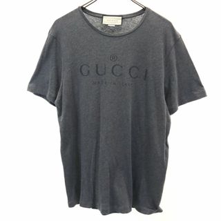 グッチ(Gucci)のグッチ イタリア製 プリント 半袖 Tシャツ グレー GUCCI メンズ 古着 【240313】 メール便可(Tシャツ/カットソー(半袖/袖なし))