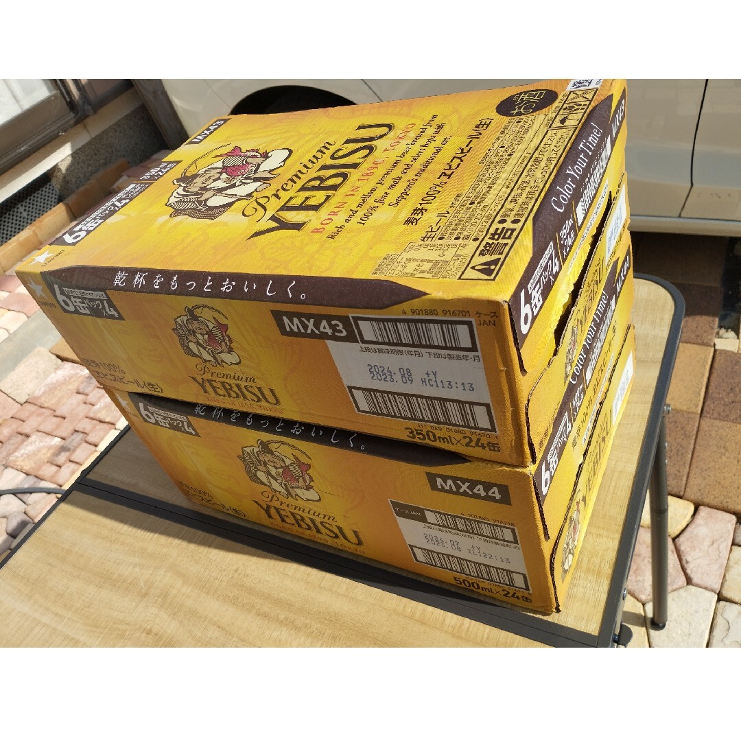 EVISU(エビス)のピンク様専用w11/10》エビスビール350/500ml各24缶2箱セット 食品/飲料/酒の酒(ビール)の商品写真