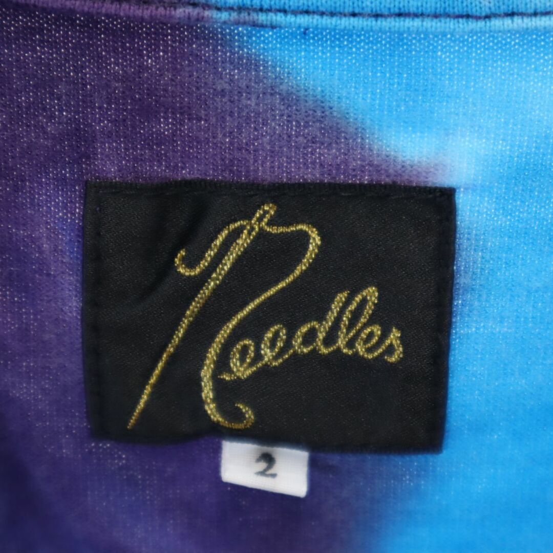 Needles(ニードルス)のニードルス 日本製 タイダイ染め 半袖 Tシャツ 2 ブルー系 Needles 裾変形 レディース 古着 【240313】 メール便可 レディースのトップス(Tシャツ(半袖/袖なし))の商品写真