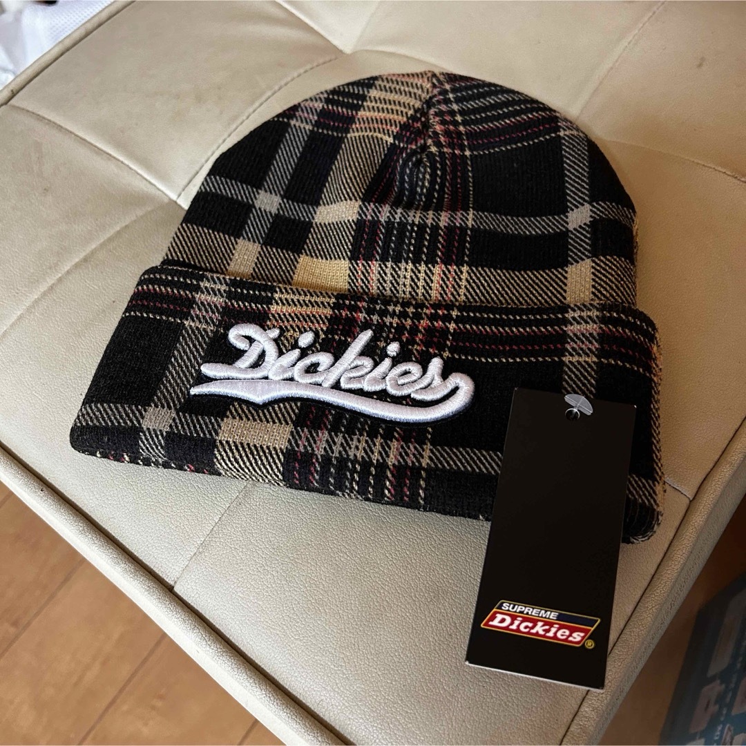 Supreme(シュプリーム)のSUPREME × Dickies ニット帽　チェック メンズの帽子(ニット帽/ビーニー)の商品写真