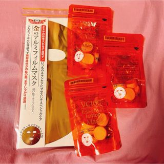 Dr.Ci Labo - ドクターシーラボ VC100エッセンスローションマスク 金のアルミフィルムマスク