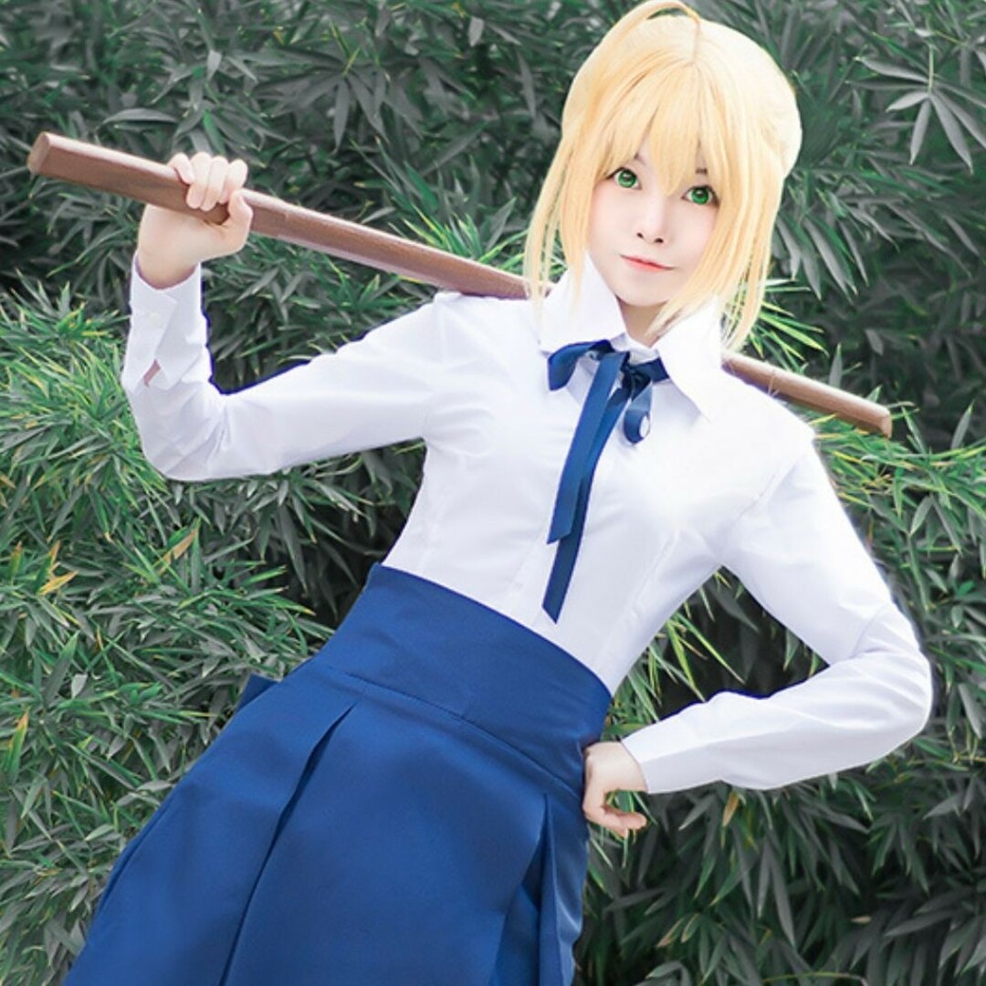 ▽Mサイズ FGO Fate/stay night セイバー コスプレ 私服 エンタメ/ホビーのコスプレ(衣装一式)の商品写真