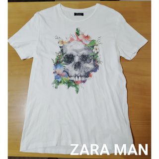 ザラ(ZARA)の【№522】✨ZARA MAN ザラマン Tシャツ スカル 刺繍 ビックロゴ(Tシャツ/カットソー(半袖/袖なし))