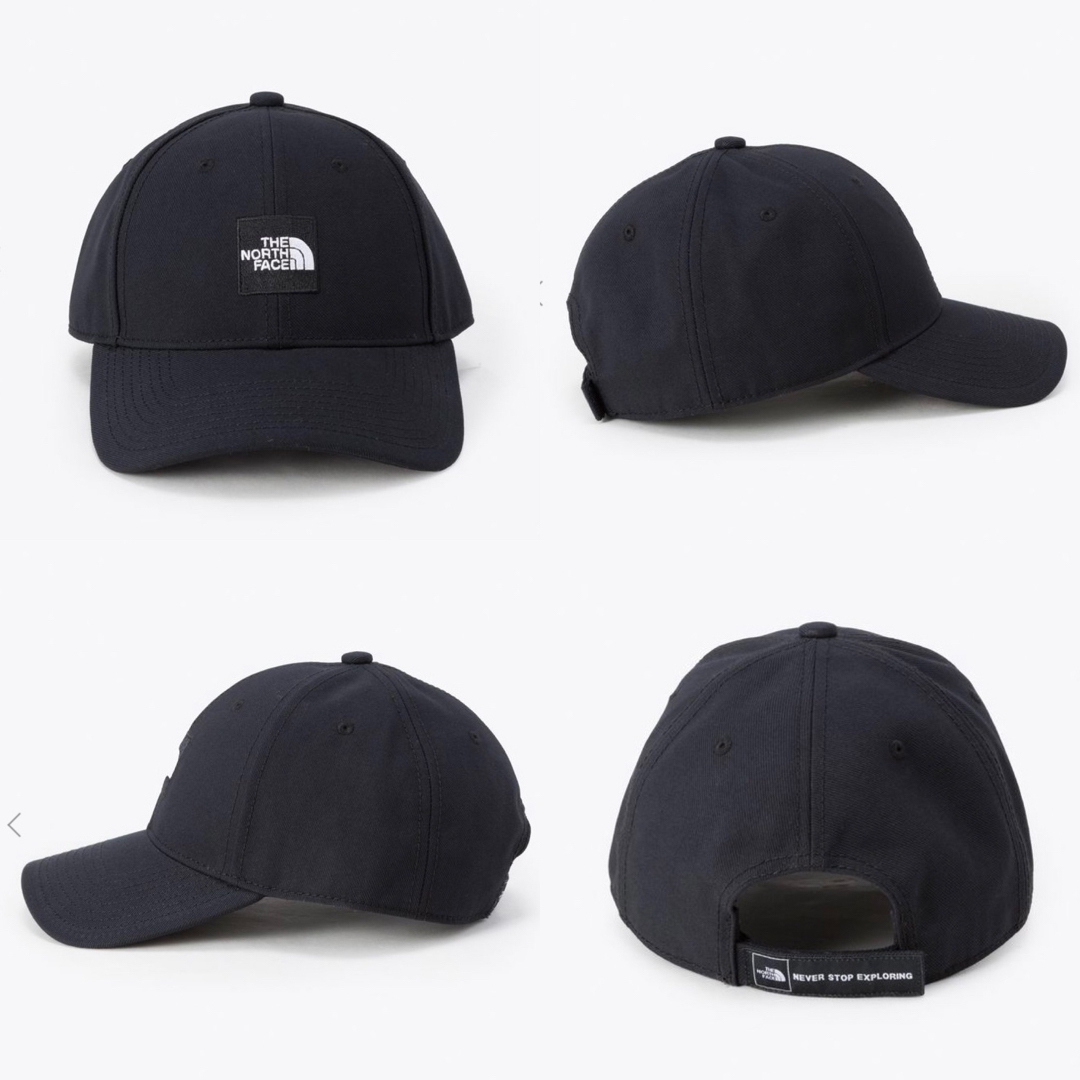 THE NORTH FACE(ザノースフェイス)のノースフェイス　スクエア ロゴキャップ　ブラック　NN02334 新品 メンズの帽子(キャップ)の商品写真